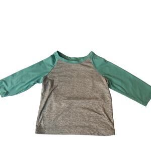 Gray and Teal Soft T-Shirt